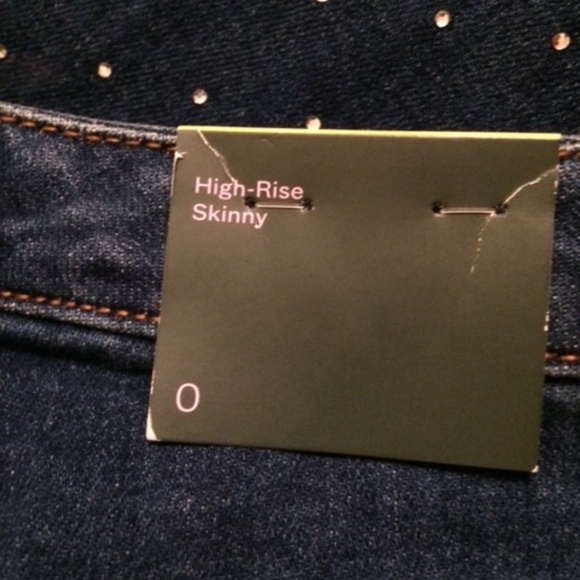 Skinny Jeans womens sz 2 rhinestones - Picture 5 of 6